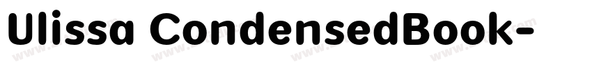 Ulissa CondensedBook字体转换